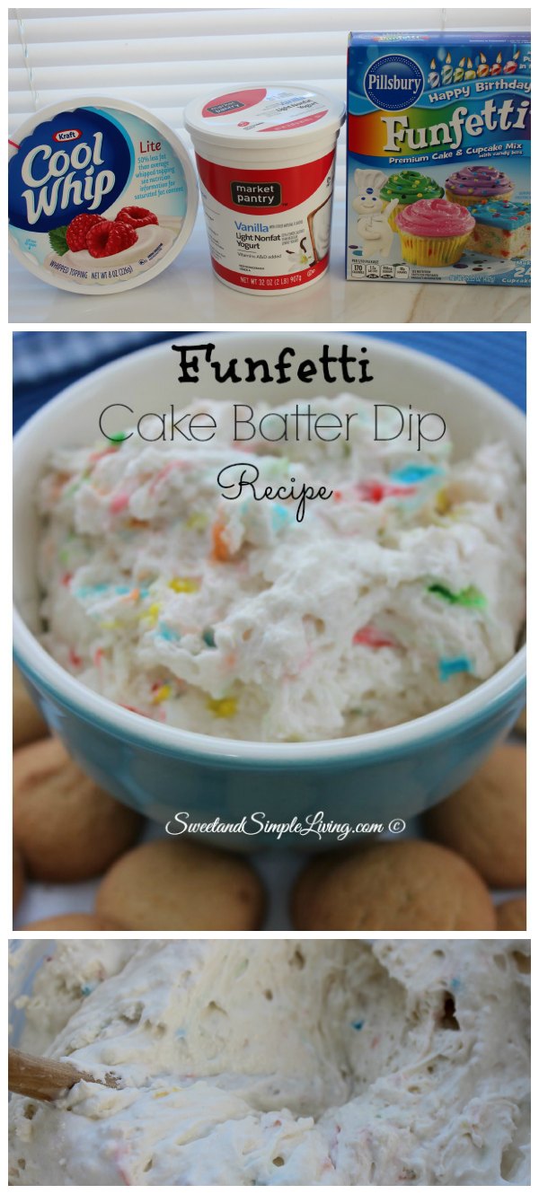 Funfetti Cake Batter Dip Recipe to die for