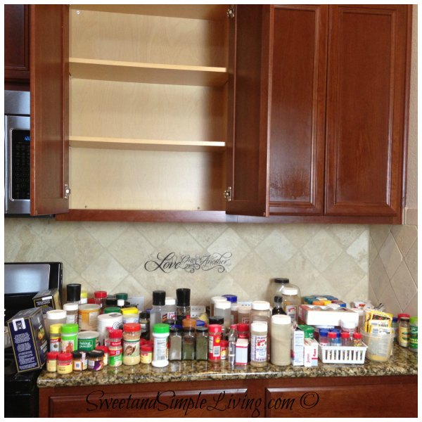 Kitchen Organization: Cheap and Easy Spice Cupboard