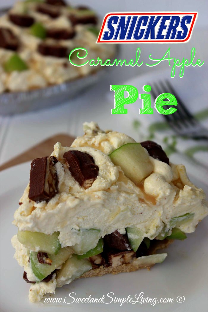 Easy Snickers Caramel Apple Pie Recipe