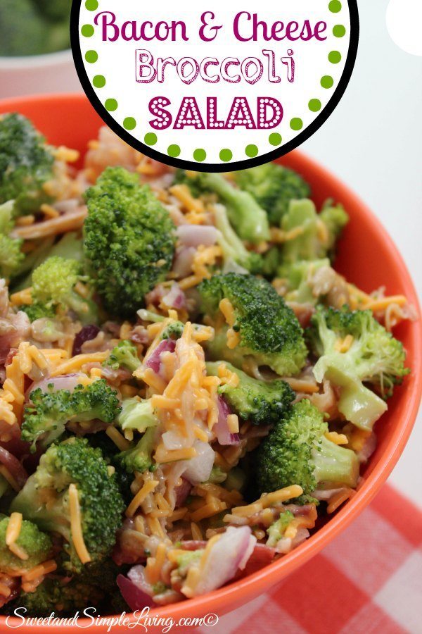 bacon and cheese broccoli salad