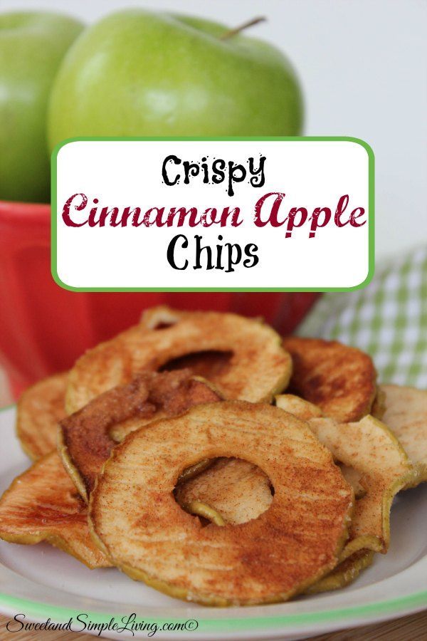 crispy cinnamon apple chips