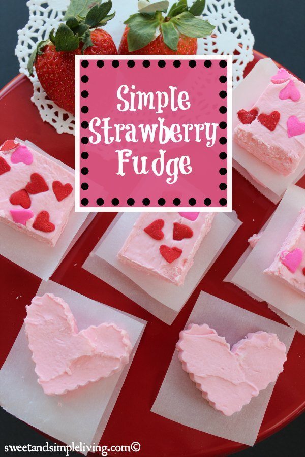 simple strawberry fudge