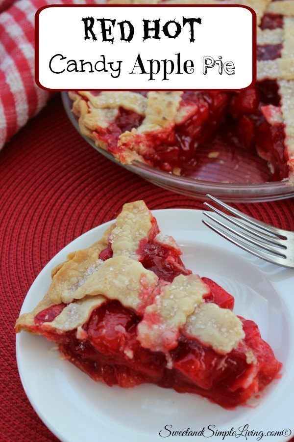 red hot candy apple pie