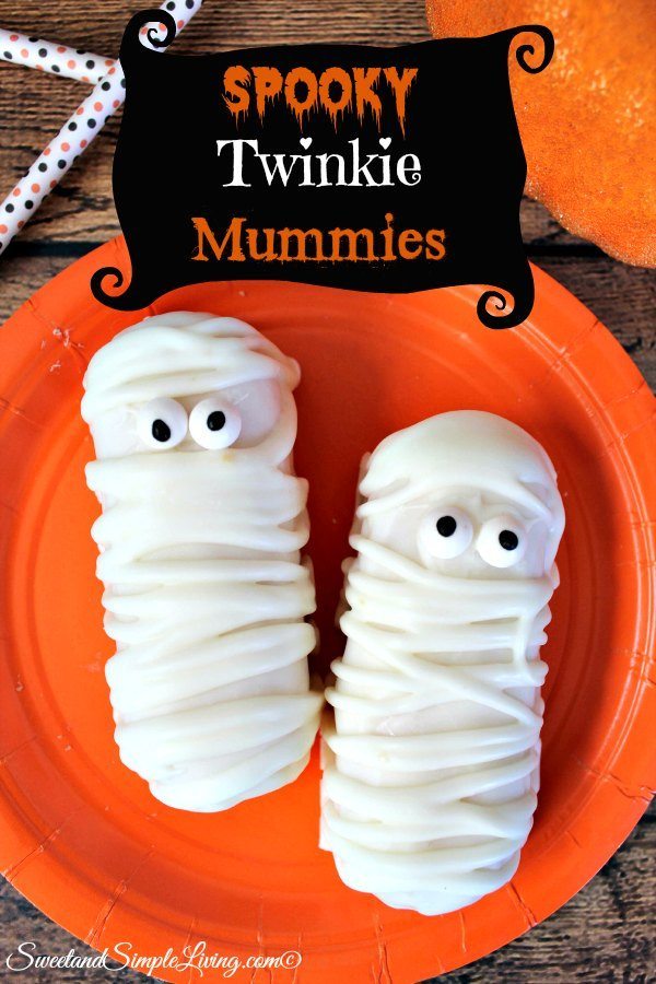 Spooky Twinkie Mummies - Sweet and Simple Living