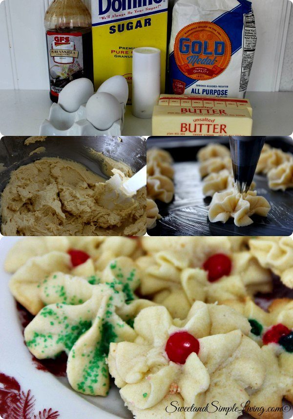 Holiday Spritz Butter Cookies Sweet And Simple Living