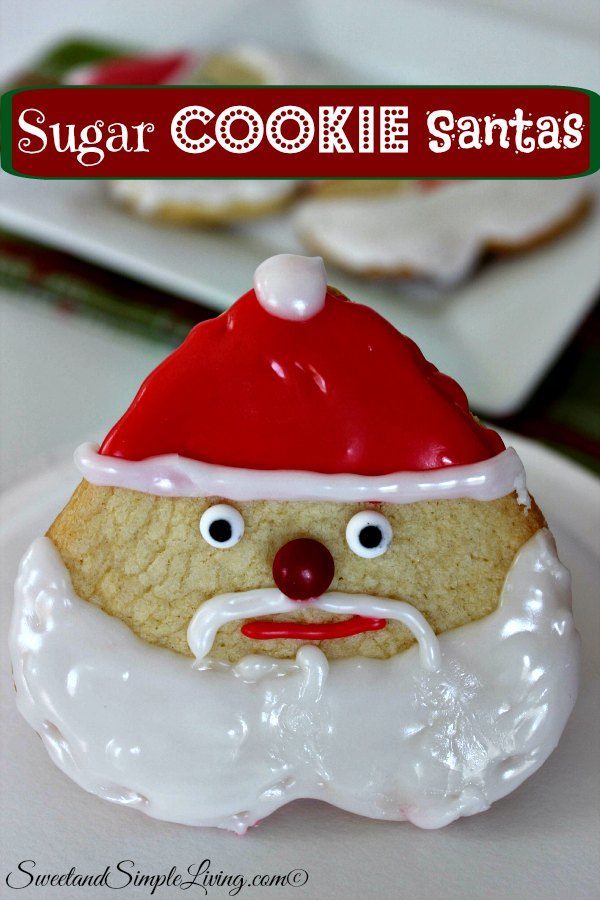 sugar cookie santas