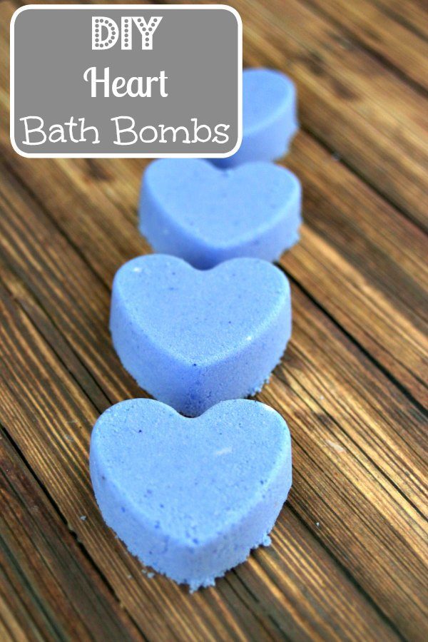 diy heart bath bombs