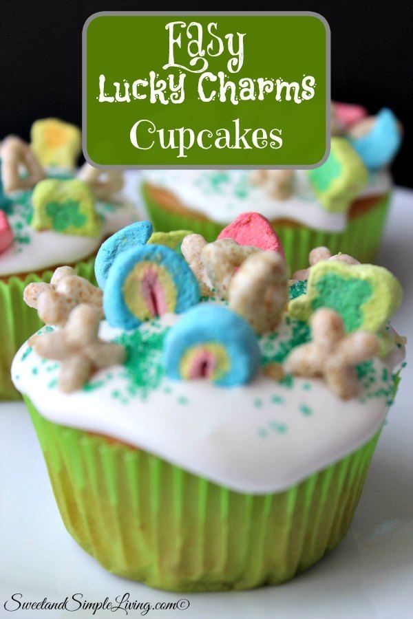 easy lucky charms cupcakes