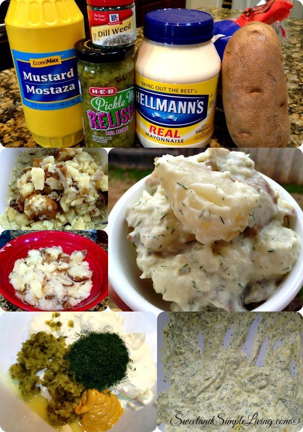 homemade dill potato salad