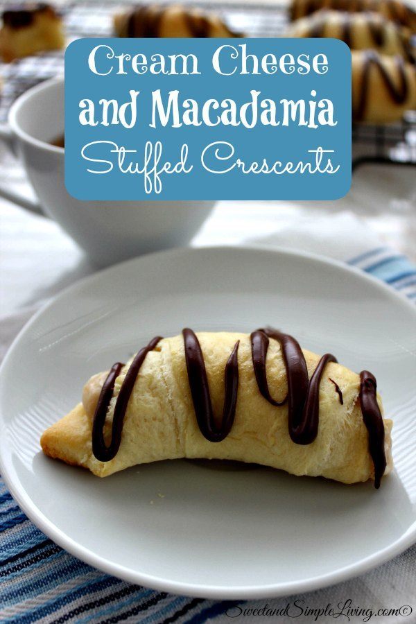 cream cheese and macadamia stuffed crescents