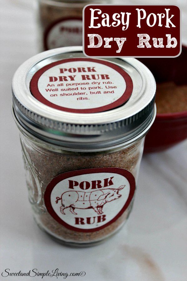 Easy Pork Dry Rub Recipe! Just in time to BBQ!
