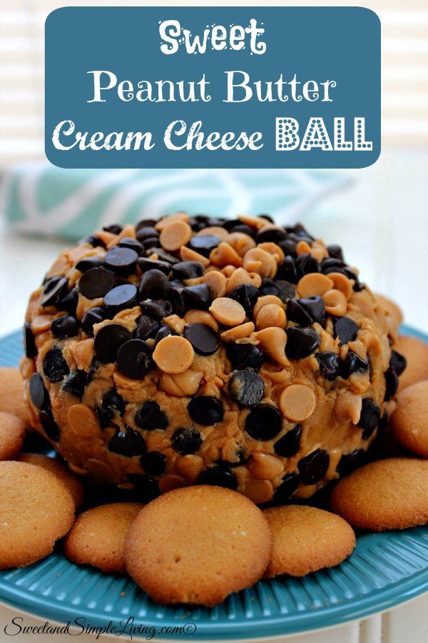 Sweet Peanut Butter Cream Cheese Ball Recipe!