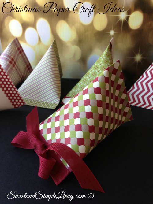 Christmas Paper Craft Ideas Sour Cream Containers