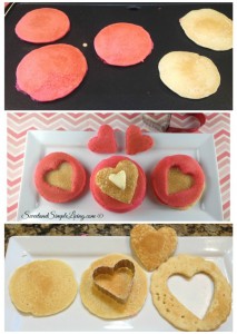 Valentine's Day Breakfast Idea: Heart Shaped Pancakes