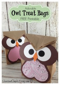 Owl Crafts Easy Treat Bag