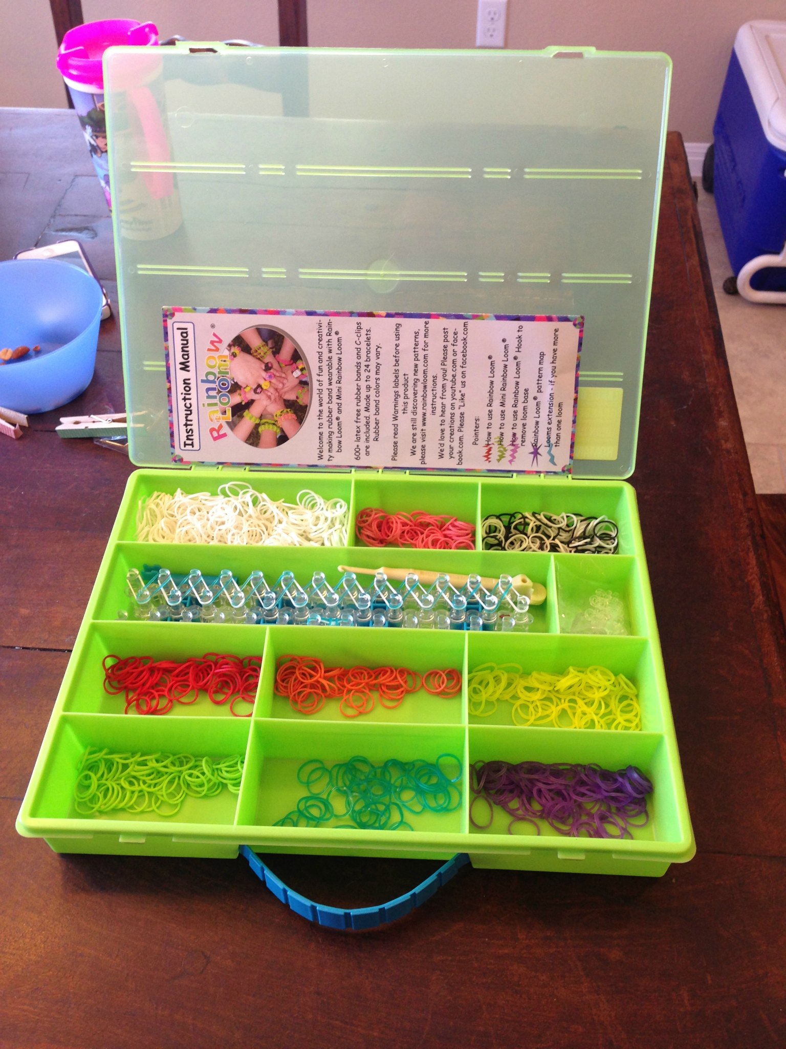 What's in my Rainbow loom storage cases 