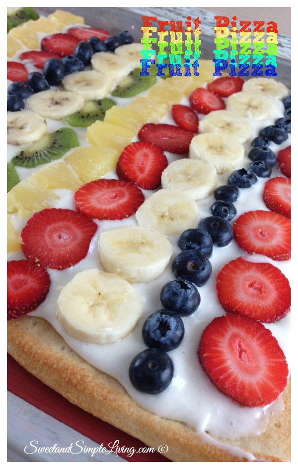 Fresh Fruit Pizza Recipe (made with Pizza Dough from a Can!)