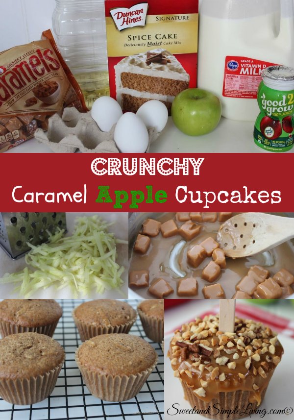 Crunchy Caramel Apple Cupcakes