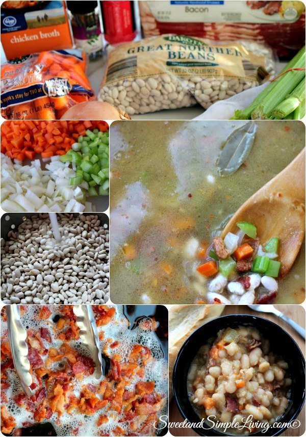 Easy Crockpot Bean Soup 