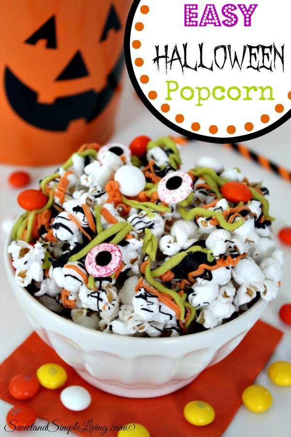 Easy Halloween Popcorn