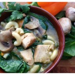 One Pot Meal Idea:  Hearty Chicken and Spinach Soup