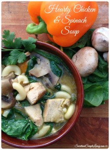 One Pot Meal Hearty Chicken and Spinach Soup
