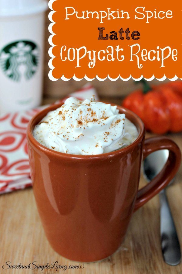 Pumpkin Spice Latte Copycat Recipe