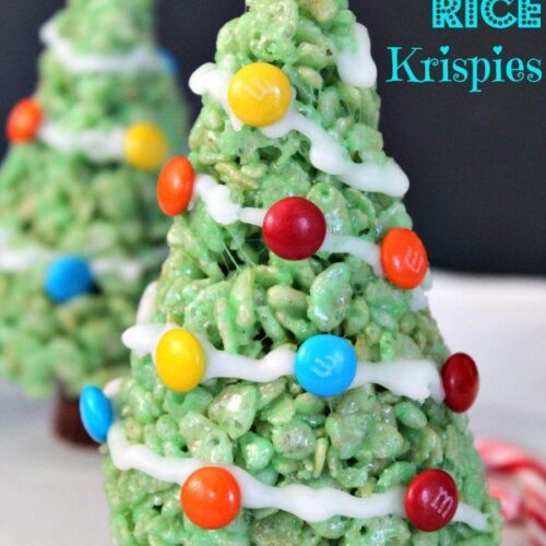 Christmas Tree Rice Krispies - Sweet and Simple Living