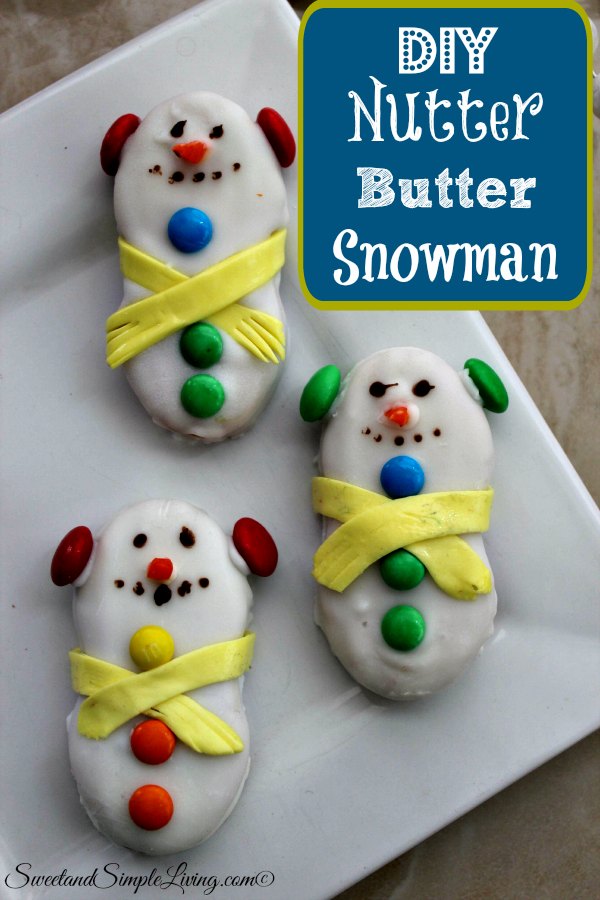 diy nutter butter snowman