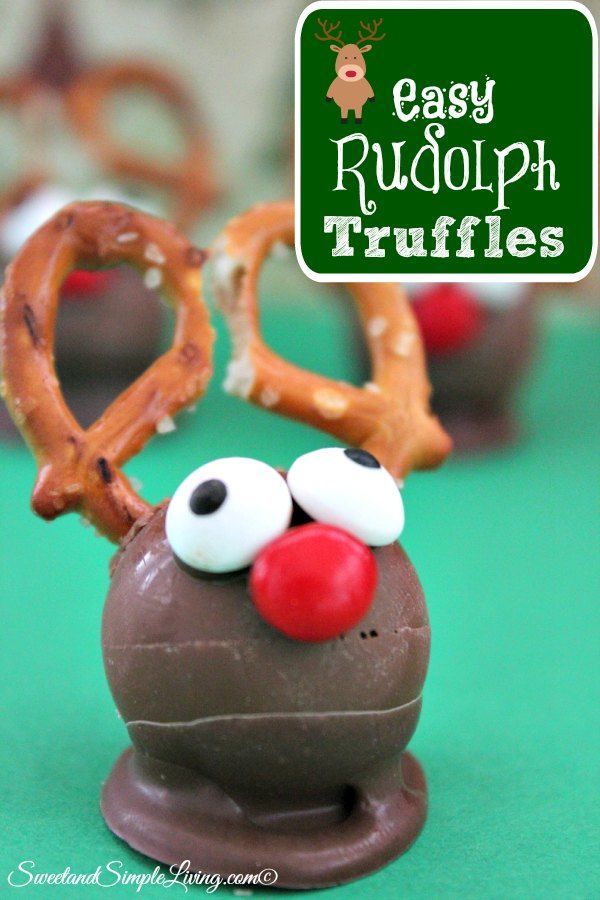 easy rudolph truffles