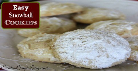 Easy Snowball Cookies