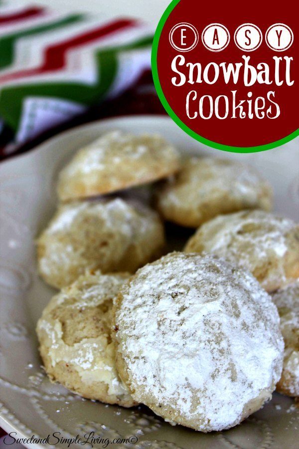 easy snowball cookies