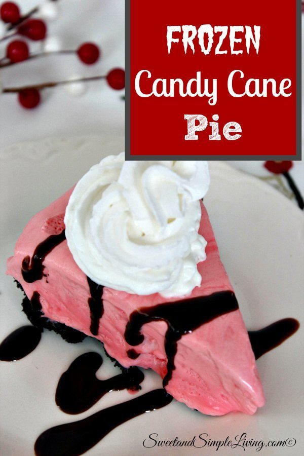 frozen candy cane pie