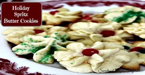 Holiday Spritz Butter Cookies