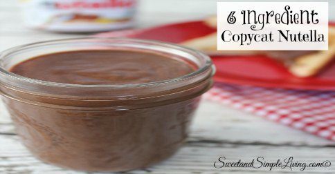 6 Ingredient Copycat Nutella