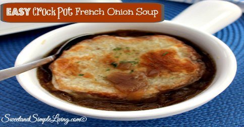 Easy Crock Pot French Onion Soup