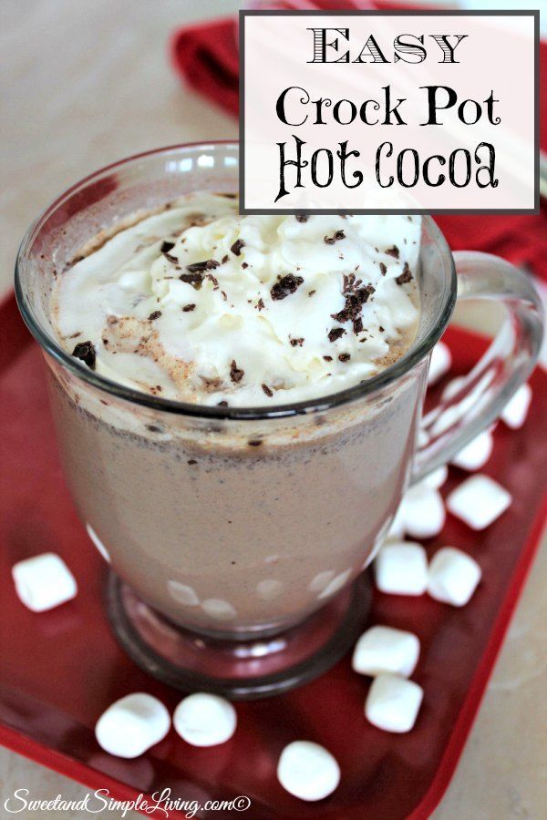 easy crock pot hot cocoa