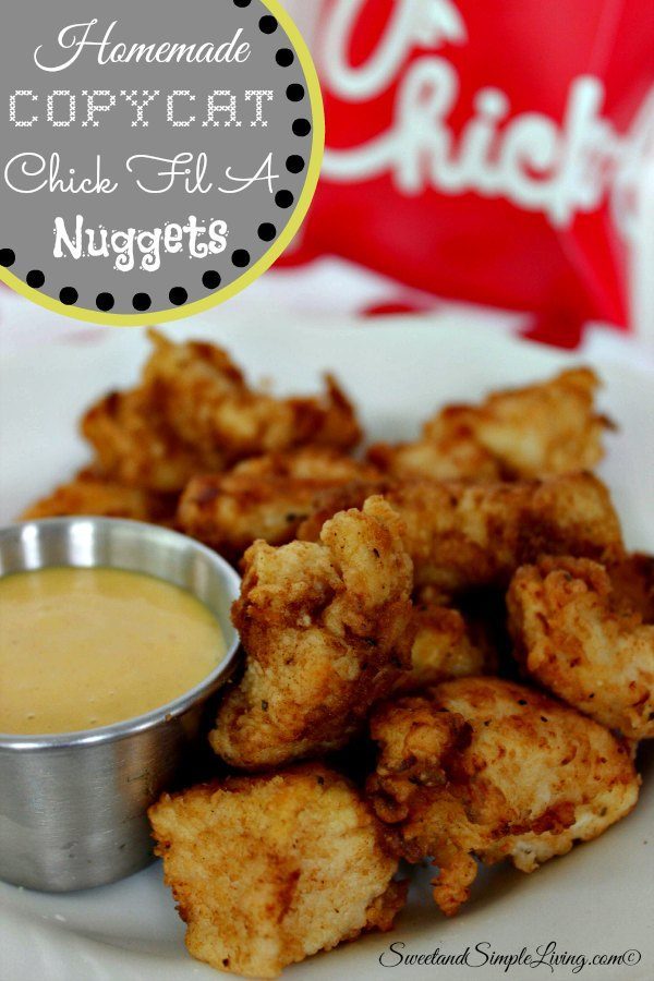 homemade copycat chick fil a nuggets