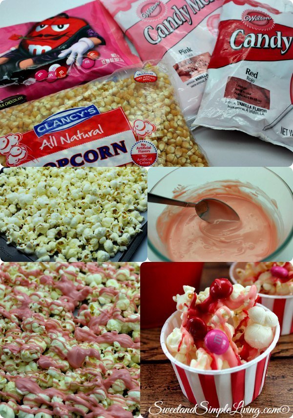 4 ingredient valentine popcorn