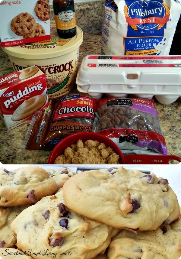 amazing chocolate chip pudding cookies