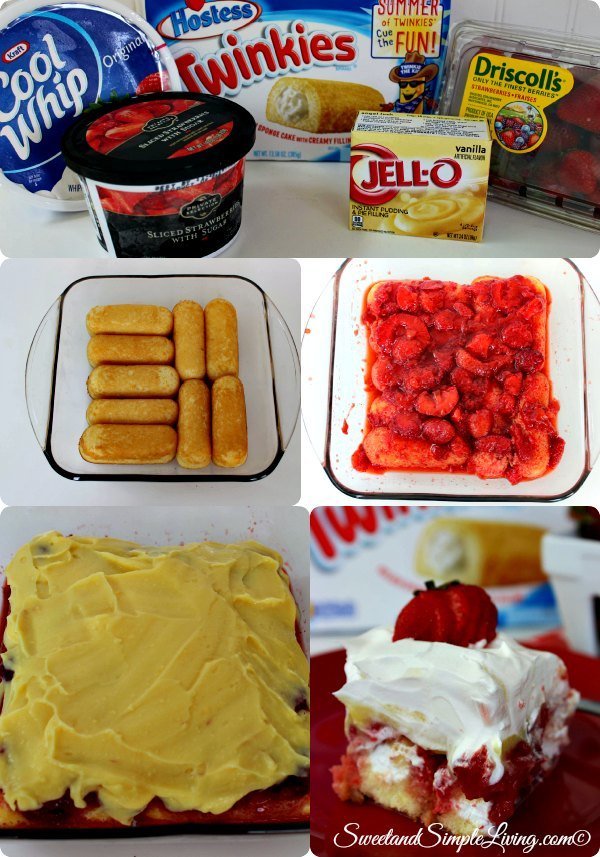 easy twinkie strawberry dessert
