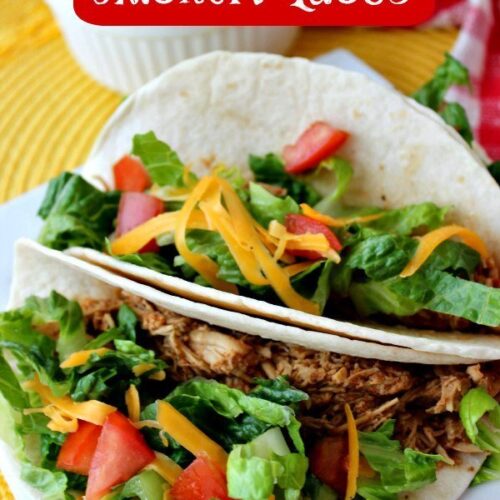 Slow Cooker Chicken Tacos! Easy and Delicious!