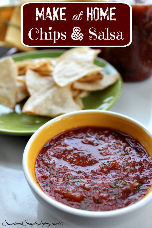 Make at Home Chips and Salsa