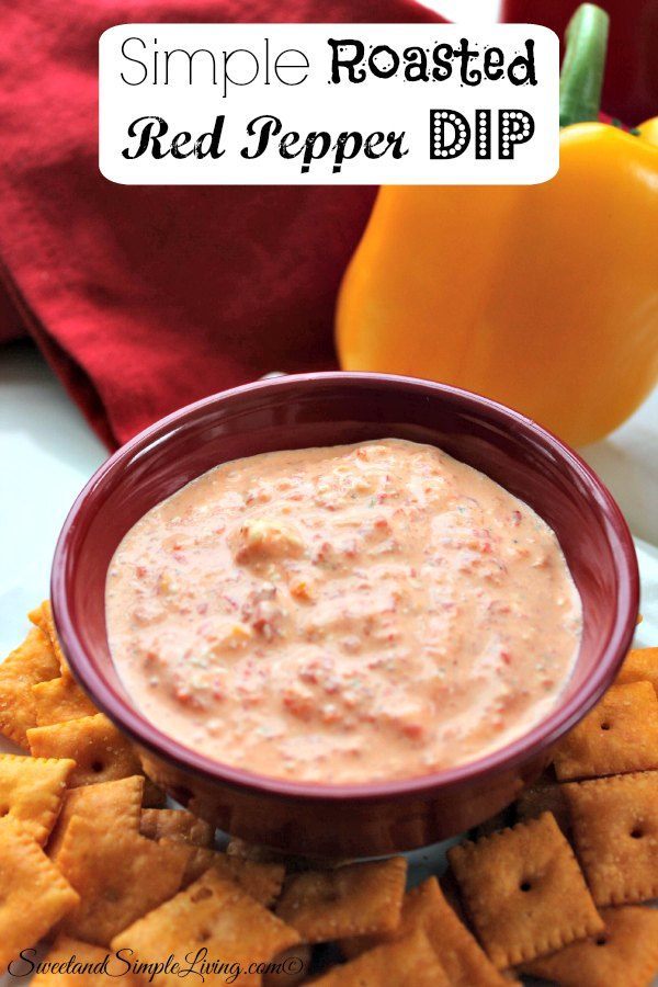 Roasted Red Pepper Dip Recipe! Quick and Easy!