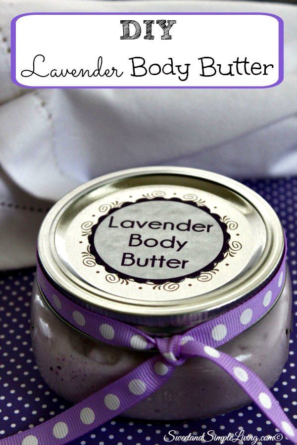 diy lavender body butter