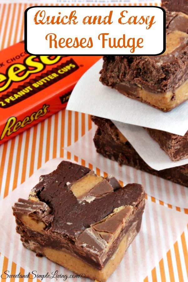 Quick and Easy Reese’s Fudge