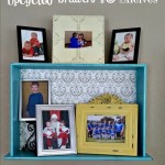 Upcycled Drawers to Shelves
